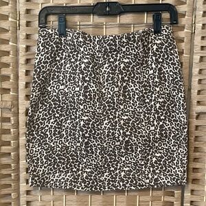 Free People Animal Print mini skirt